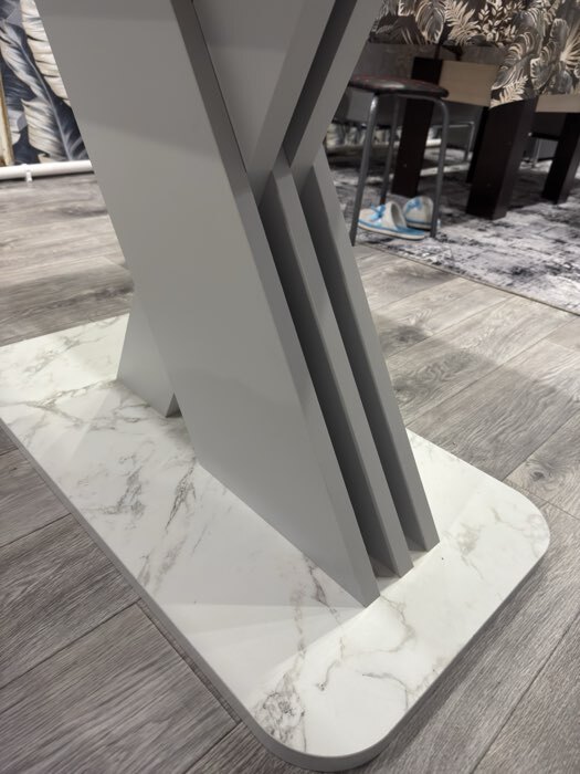 Фотография покупателя товара Стол кухонный раскладной «Аврора», 1200(1600)×750×755 мм, цвет авелано/графит - Фото 1