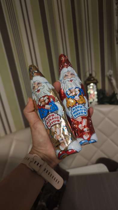 Фотография покупателя товара Кондитерская бомбочка «Дед мороз», с маршмеллоу, МИКС, 70 г - Фото 2