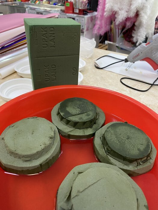 Фотография покупателя товара Губка флористическая для живых цветов, букетов «UPAK LAND» 22.5×10.5×7 см - Фото 9