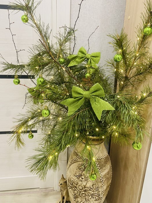 Фотография покупателя товара Ёлочные игрушки «Глянец», шары новогодние, d=3 см, набор 6 шт., красный - Фото 1