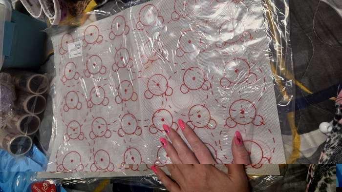 Фотография покупателя товара Коврик для выпечки армированный «Макарун. Ушки», силикон, 42×29.5 см - Фото 1