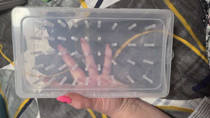 Фотография покупателя товара Органайзер для ниток, 42 ячейки, 23.5×13.5×6.5 см, МИКС - Фото 6