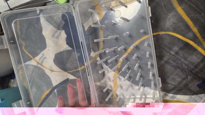 Фотография покупателя товара Органайзер для ниток, 42 ячейки, 23.5×13.5×6.5 см, МИКС - Фото 1