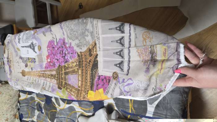 Фотография покупателя товара Чехол для гладильной доски Nika, 125×36 см, рисунок МИКС - Фото 2