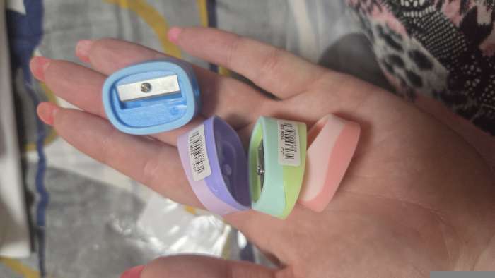 Фотография покупателя товара Набор точилок, 4 штуки, МИКС - Фото 2