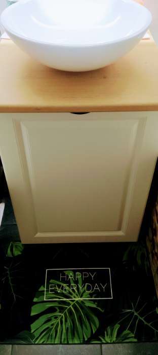Фотография покупателя товара Коврик для ванной Доляна «Листья монстеры», 40×60 см