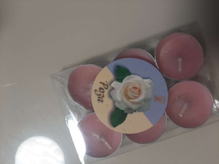 Фотография покупателя товара Набор свечей чайных ароматических, 6 шт, роза