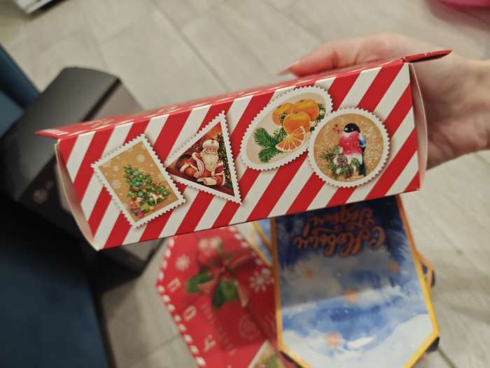 Фотография покупателя товара Коробка подарочная - конфета складная «С новым годом», 9×14.5×5 см - Фото 2