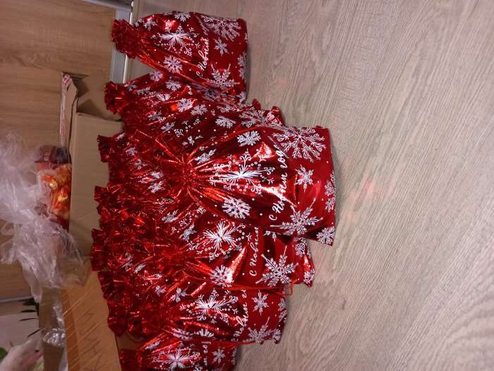 Фотография покупателя товара Мешочек подарочный новогодний парча «Ёлочка», 20×30 см ± 1.5 см - Фото 1