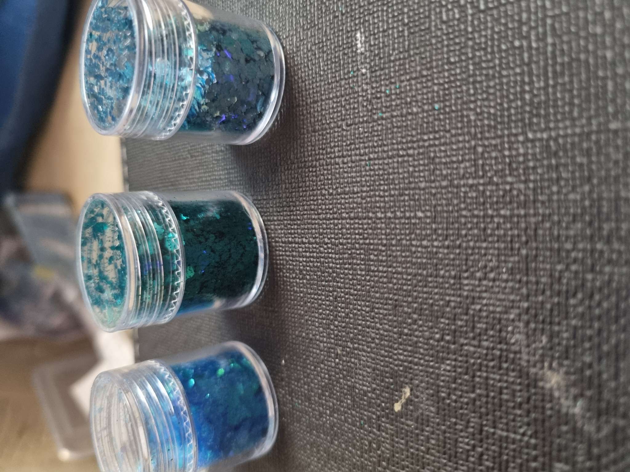 Фотография покупателя товара Блёстки для декора «Морское сияние», крупные/мелкие, 3 баночки - Фото 2