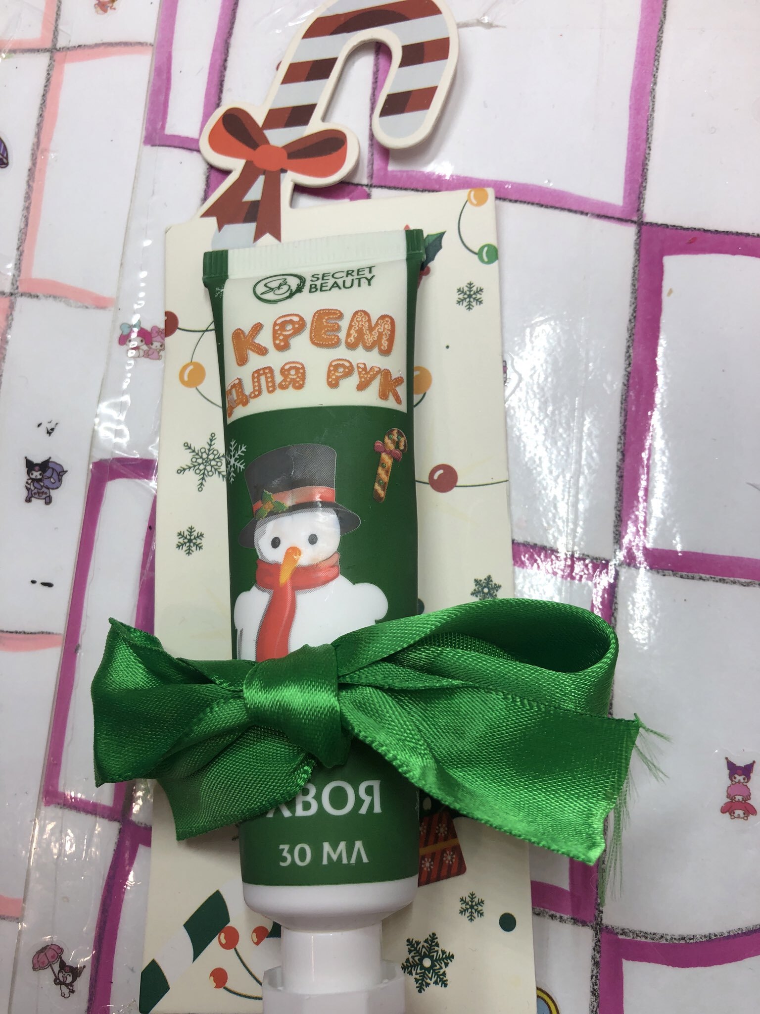 Фотография покупателя товара Новогодний крем для рук с ароматом хвои, увлажняющий, 30 мл - Фото 2