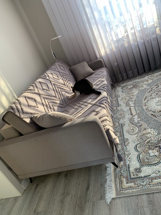 Фотография покупателя товара Плед с кисточками SL Home, 150×200 см, серый, 450 г/м² - Фото 1