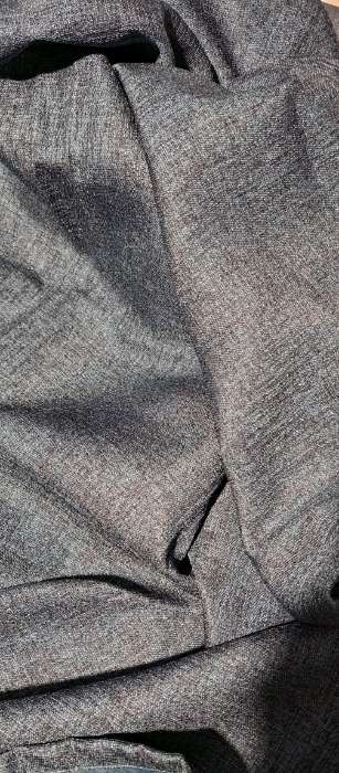 Фотография покупателя товара Штора блэкаут портьерная «Этель» Natural, 130×300 см, синяя, рогожка 275 г/м² - Фото 5