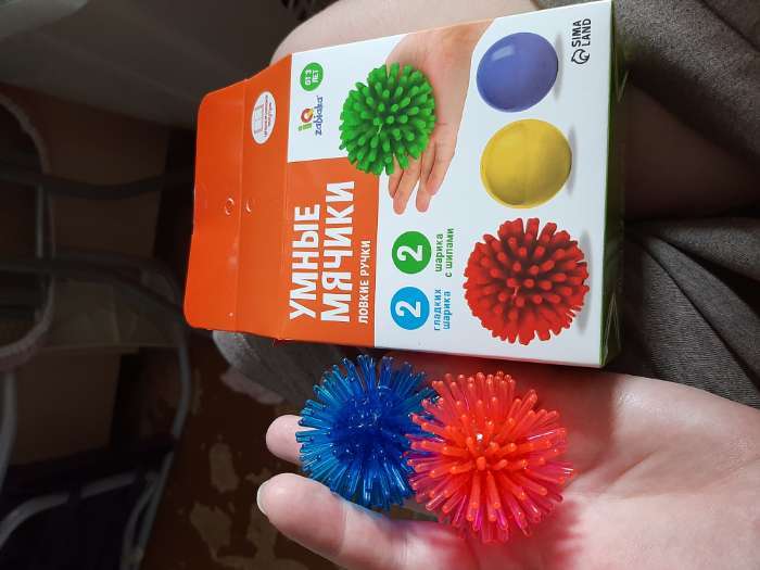 Фотография покупателя товара Развивающий набор «Умные мячики», цвета МИКС - Фото 1