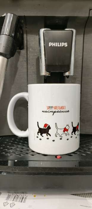 Фотография покупателя товара Кружка новогодняя керамическая «Замурчательного настроения», 320 мл - Фото 1