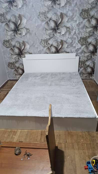 Фотография покупателя товара Кровать односпальная «ЭКО», 900×2000 мм, цвет дуб вотан/белый - Фото 1