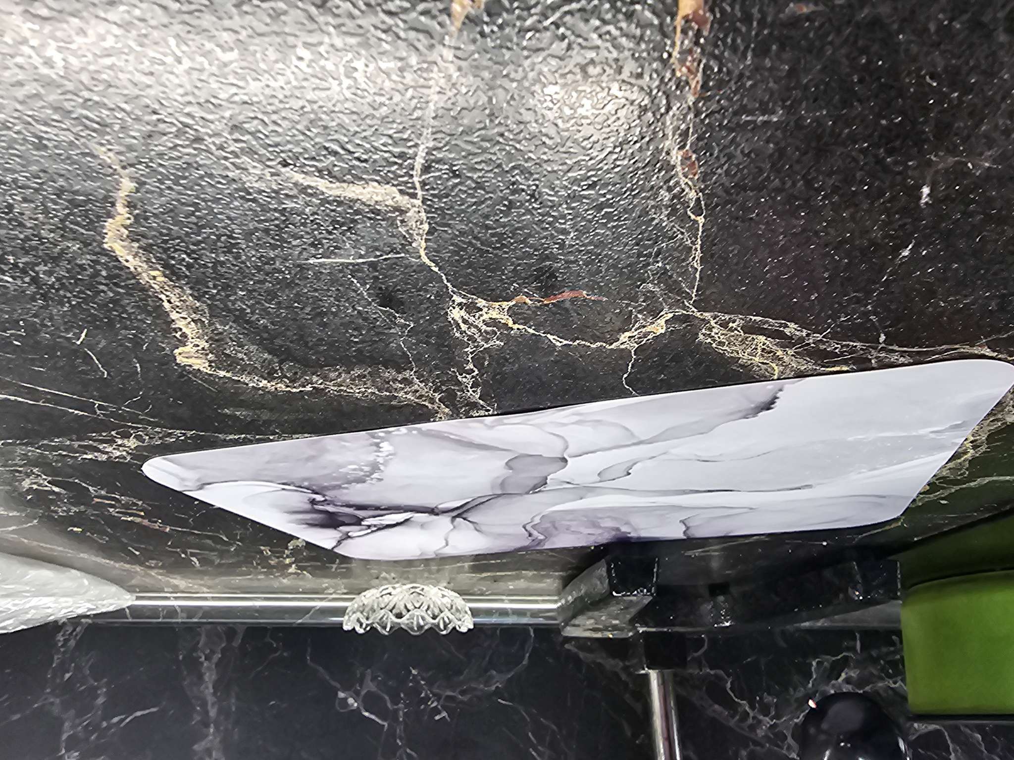 Фотография покупателя товара Доска разделочная «Мрамор», 30×20 см - Фото 7