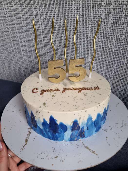 Фотография покупателя товара Свечи для торта витые "Серпантин" 6  шт, 12 см, коктейльные, небесно-голубые - Фото 62