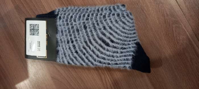 Фотография покупателя товара Носки женские махровые MINAKU, чёрные, размер 36-41 - Фото 1