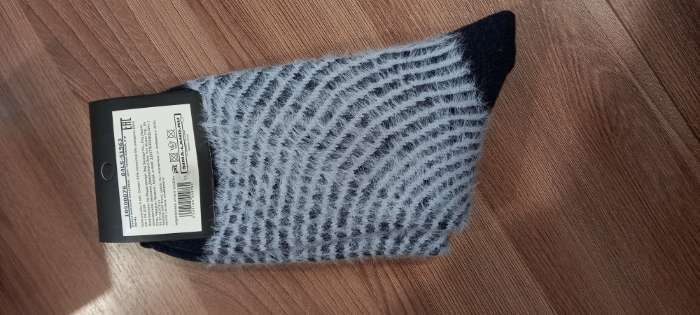 Фотография покупателя товара Носки женские махровые MINAKU, чёрные, размер 36-41 - Фото 2