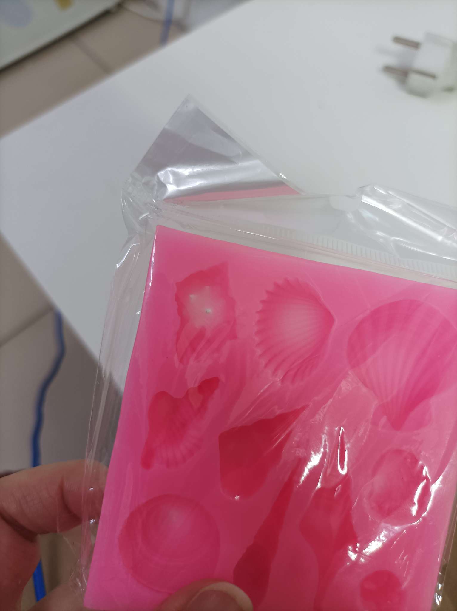 Фотография покупателя товара Молд для заливки «Ракушки», силикон, 10 ячеек, 7.7×7×1.5 см, розовый - Фото 18