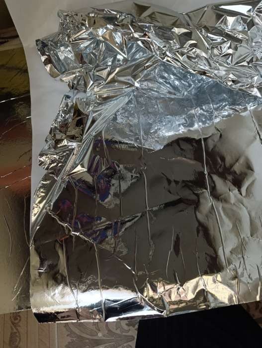 Фотография покупателя товара Плёнка самоклеящаяся, серебристая, 0.45×3 м, 30 мкм - Фото 1