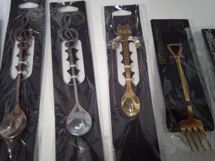 Фотография покупателя товара Вилка десертная Magistro «Грабли», длина 12 см, нержавеющая сталь, золотистая - Фото 2