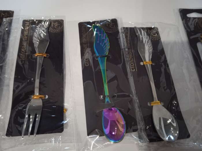 Фотография покупателя товара Вилка десертная Magistro «Грабли», длина 12 см, нержавеющая сталь, золотистая - Фото 3