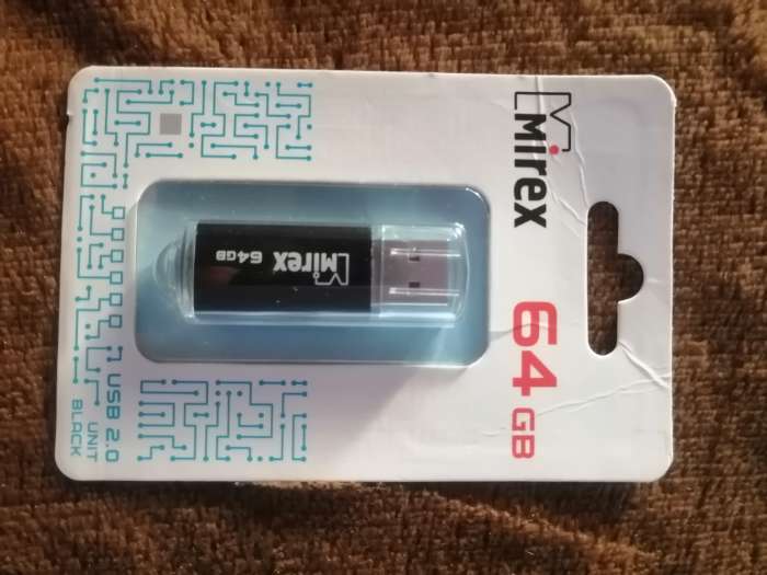 Фотография покупателя товара Флешка Mirex UNIT AQUA, 64 Гб, USB2.0, чт до 25 Мб/с, зап до 15 Мб/с, синяя - Фото 1