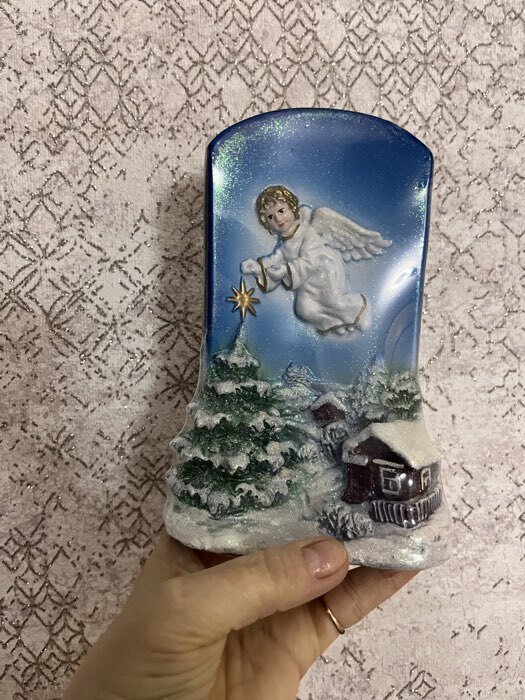 Фотография покупателя товара Свеча декоративная «Рождественская звезда» 7.5×11×16 см - Фото 1