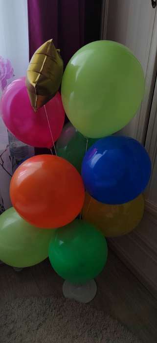 Фотография покупателя товара Стойка для воздушных шаров с подставкой, на 11 шаров, цвет красный - Фото 40