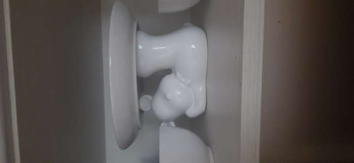 Фотография покупателя товара Подставка для торта Доляна «Мишка Отто», 20.5×11.5 см, белая - Фото 1