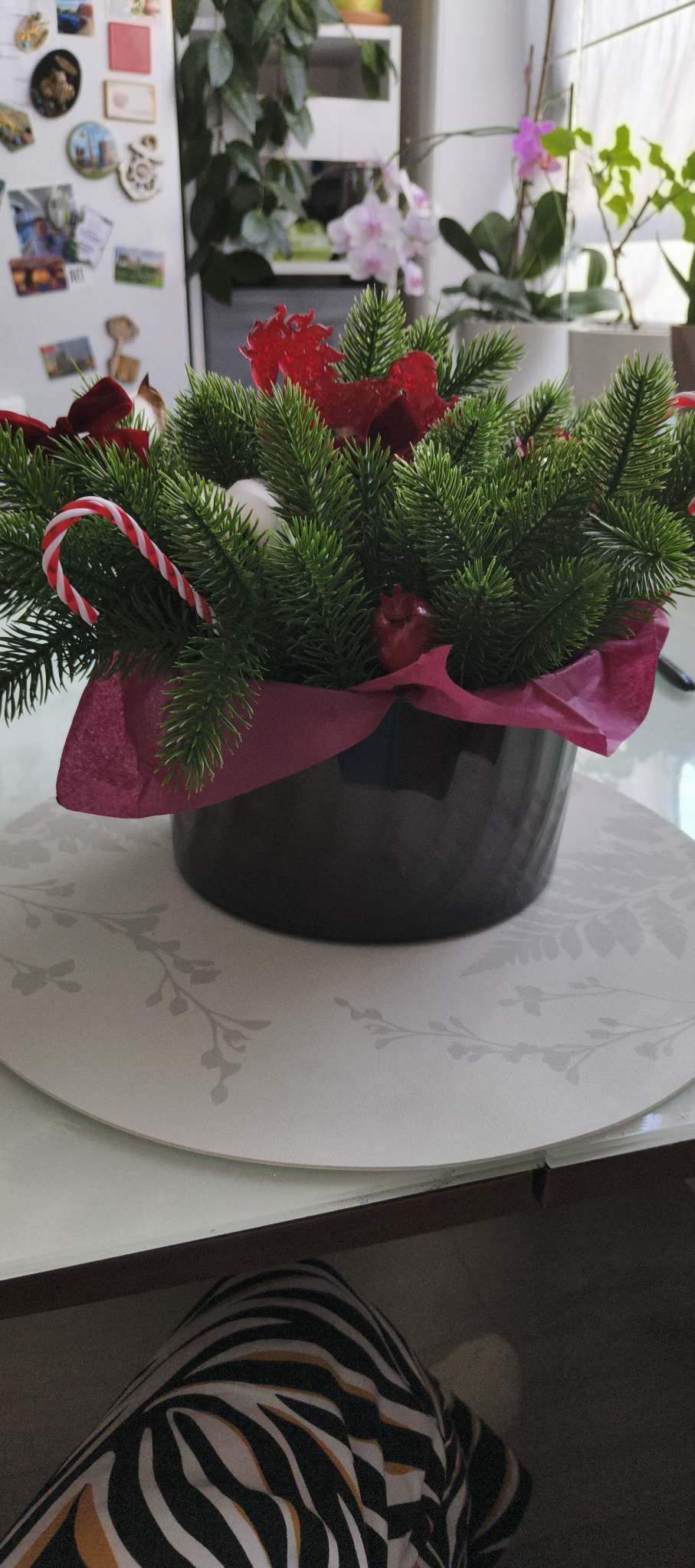 Фотография покупателя товара Салфетка сервировочная, плейсмат «Ешь, люби, готовь», d=38 см - Фото 1