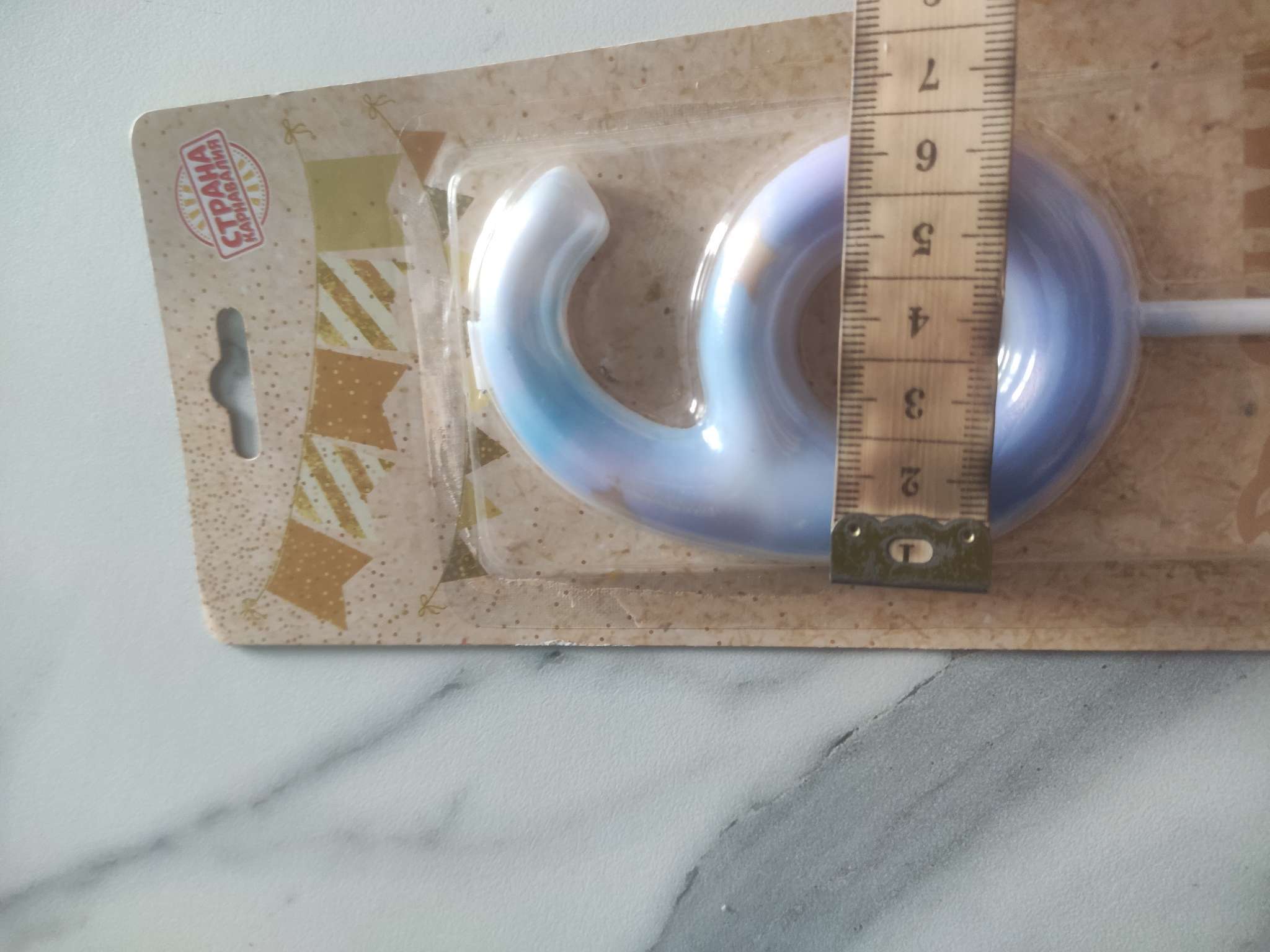 Фотография покупателя товара Свеча в торт «Цифра 1», 6 см - Фото 6