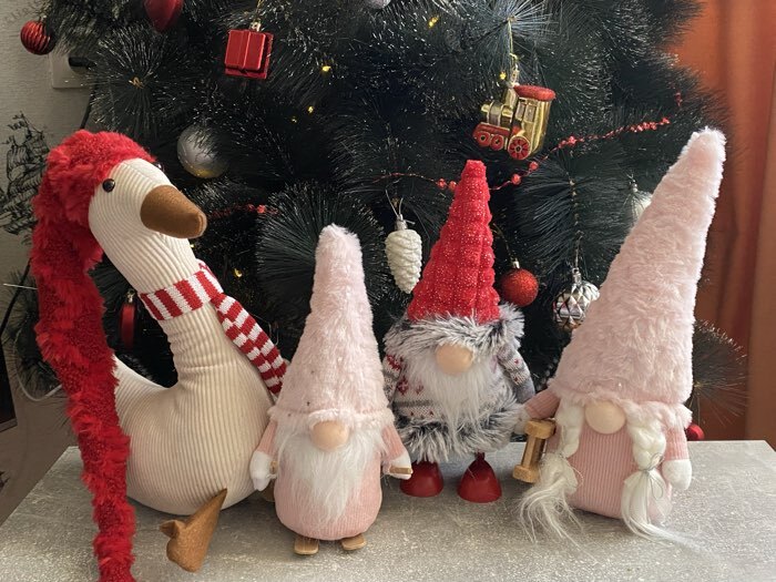 Фотография покупателя товара Интерьерная кукла текстильная «Гусь в розовом колпаке», 23×10×60 см - Фото 1