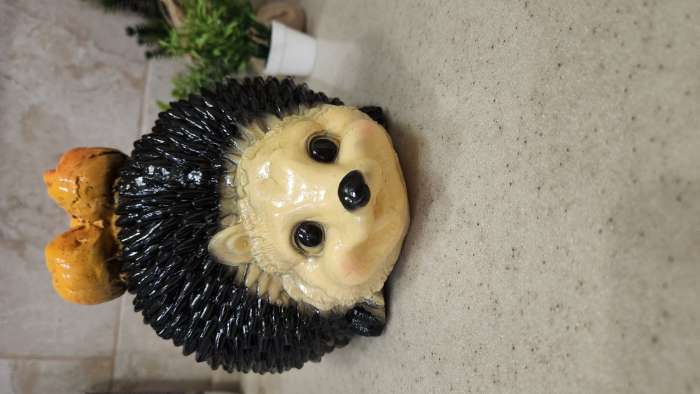 Фотография покупателя товара Садовая фигура из гипса «Еж с яблоками», 14×19×16 см - Фото 9