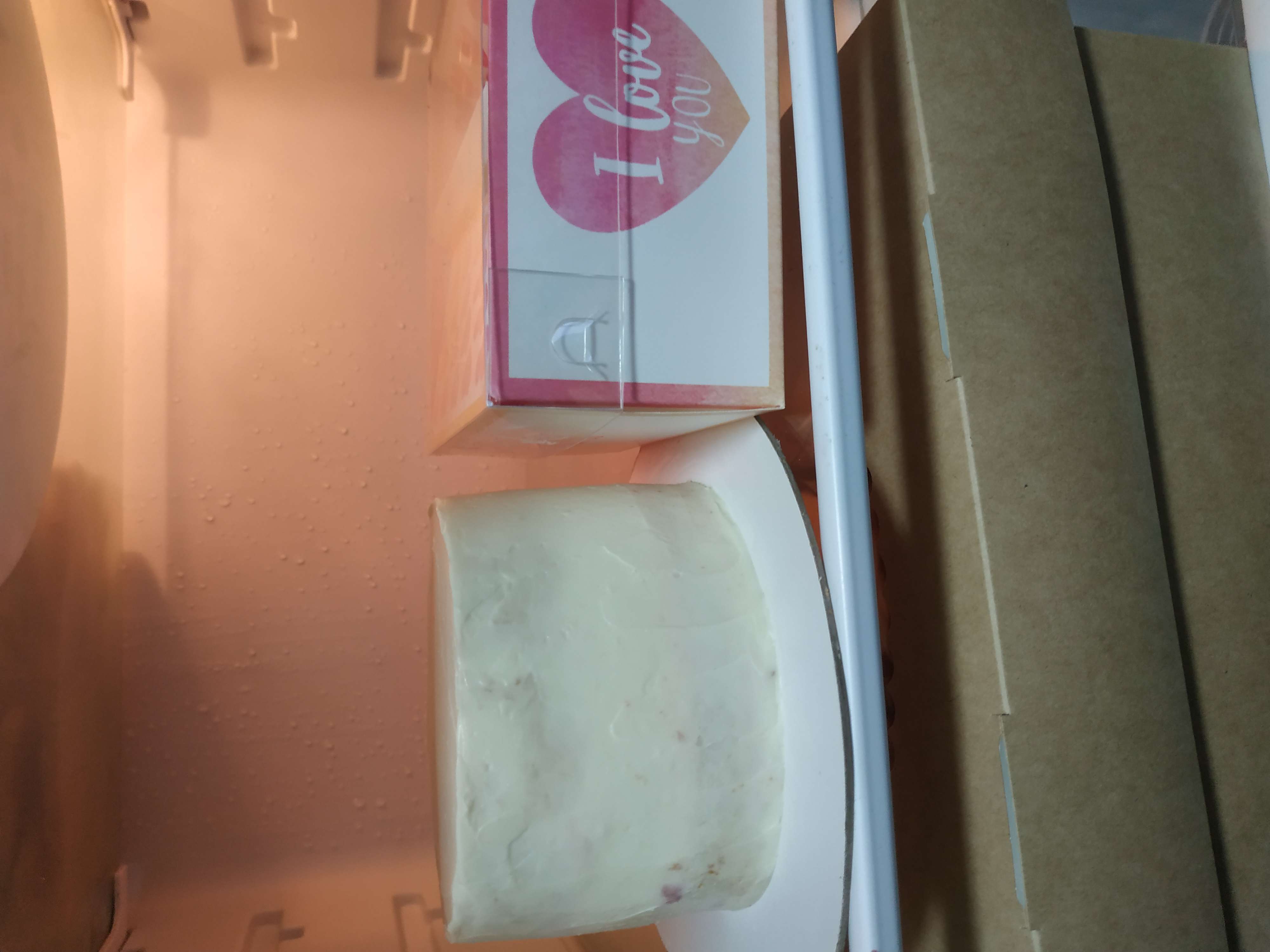 Фотография покупателя товара Коробка под бенто-торт с PVC крышкой, кондитерская упаковка «I love you», 12 х 6 х 11.5 см - Фото 2