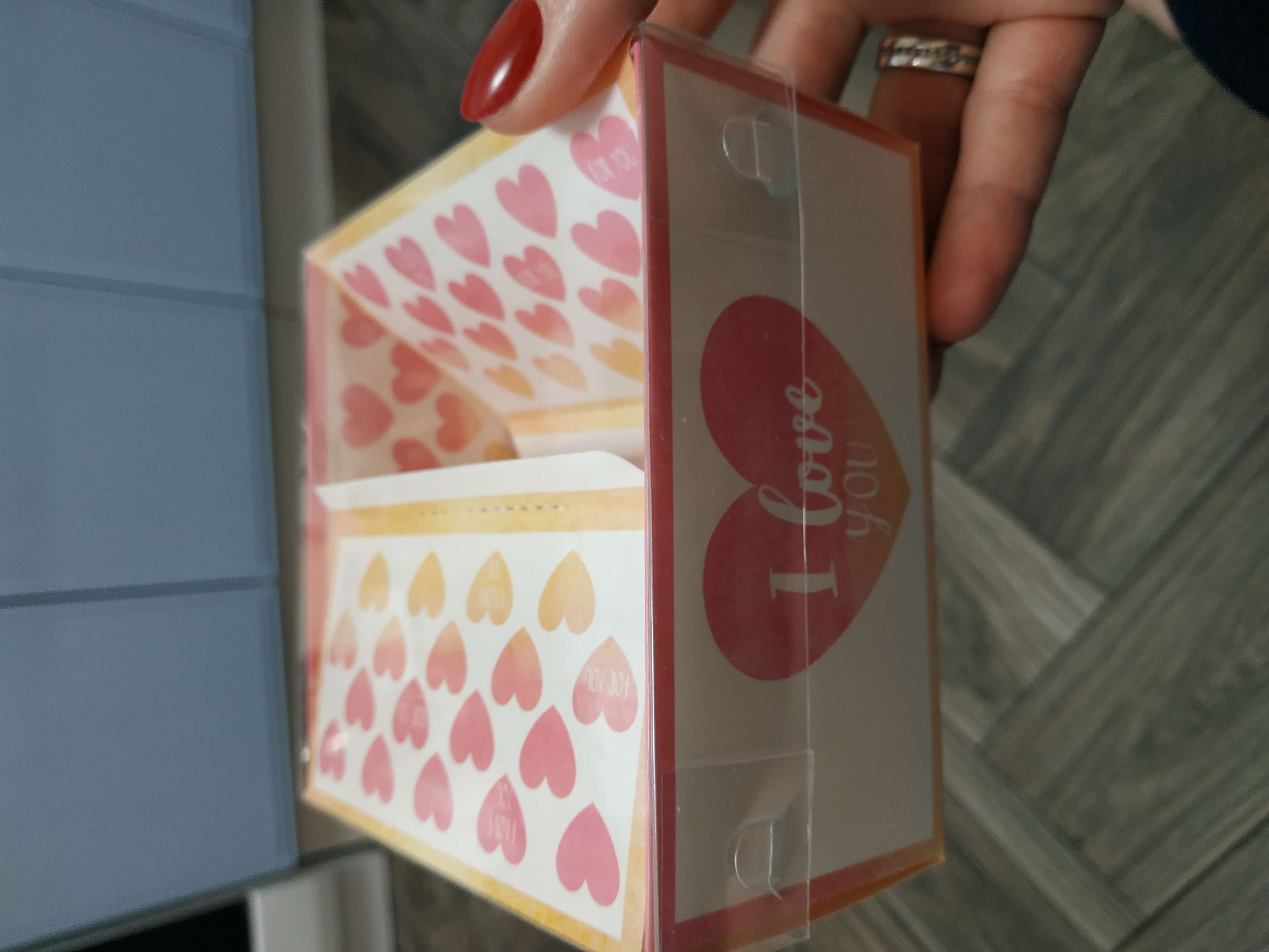 Фотография покупателя товара Коробка под бенто-торт с PVC крышкой, кондитерская упаковка «I love you», 12 х 6 х 11.5 см - Фото 1