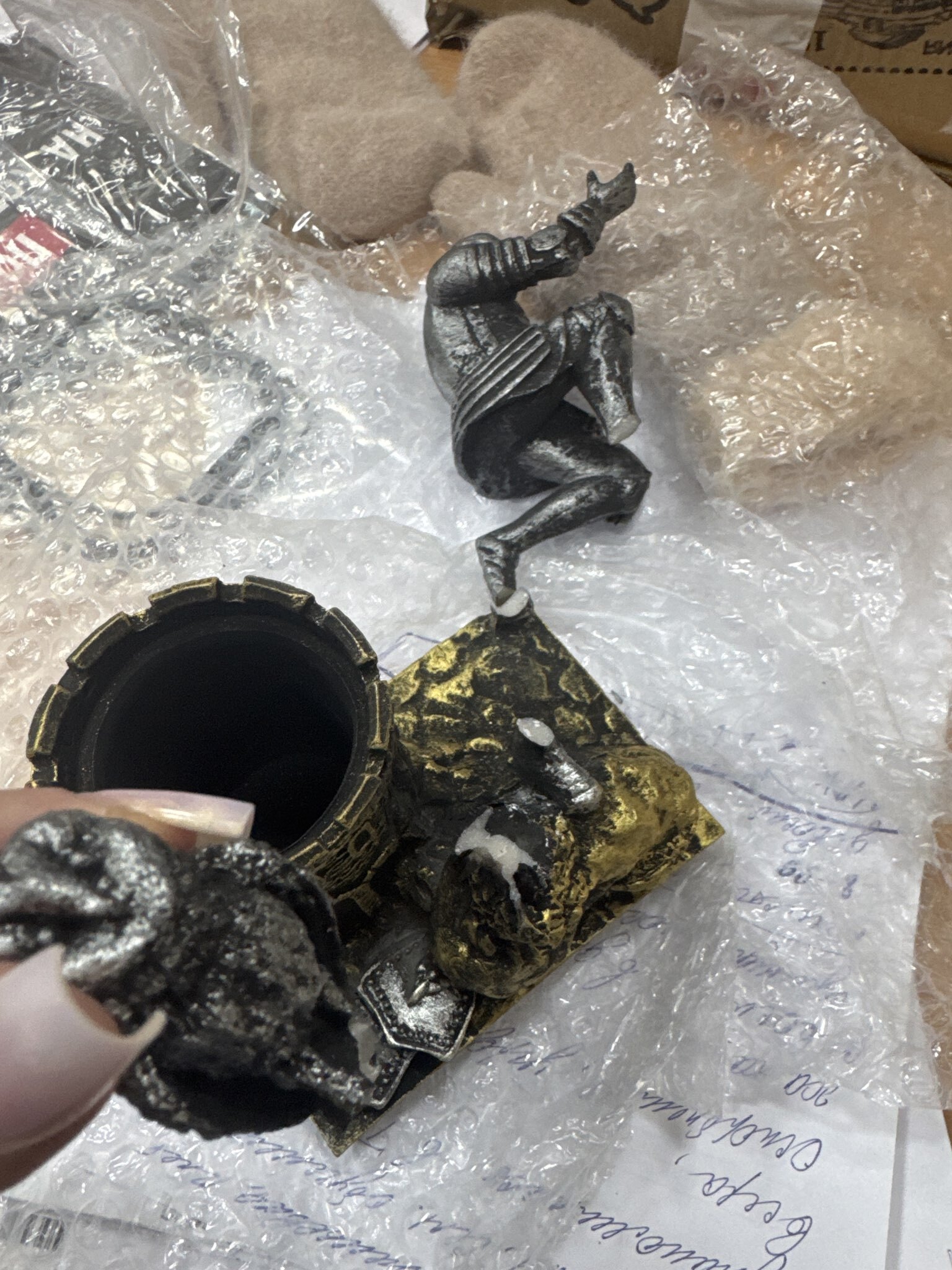 Фотография покупателя товара Органайзер для канцелярии «Рыцарь с совой», 15.5×14.5×9 см - Фото 1