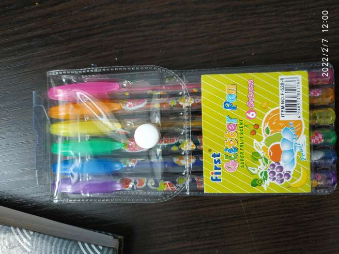 Фотография покупателя товара Набор гелевых ручек, 6 цветов, металлик, корпус с рисунком, в блистере на кнопке - Фото 8
