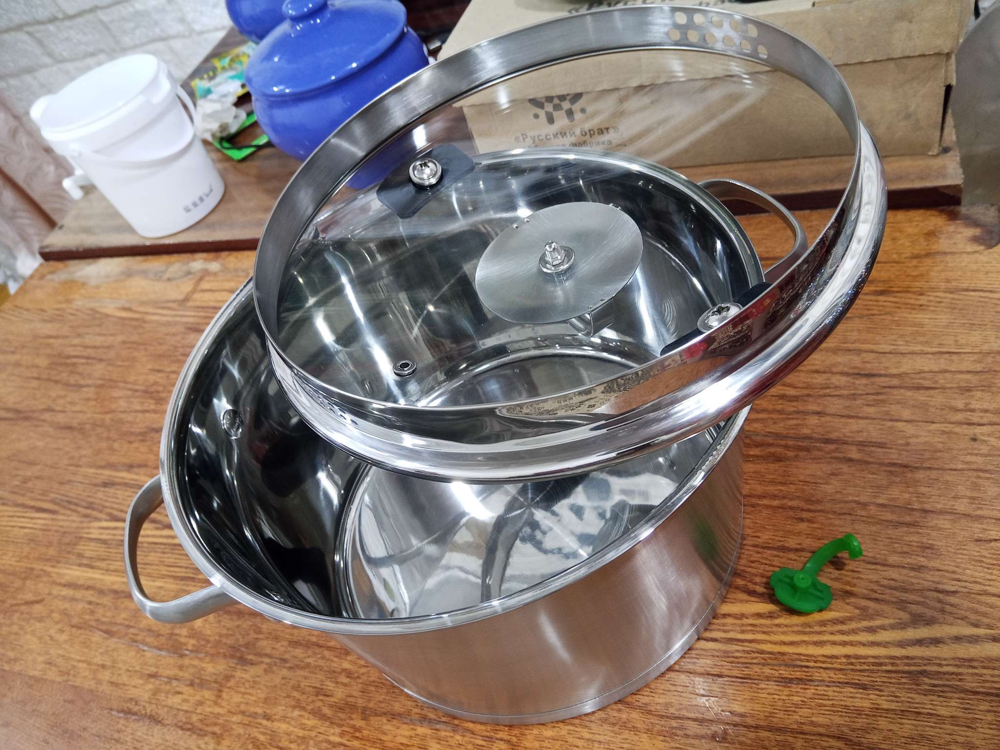 Фотография покупателя товара Кастрюля Magistro HiTech Steel, 5.2 л, d=24 см, h=14.5 см, слив для воды, капсульное дно, индукция, нержавеющая сталь - Фото 5