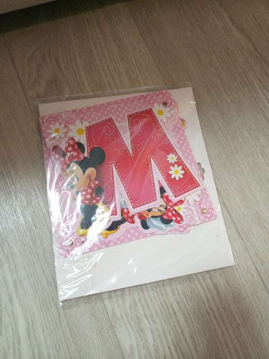 Фотография покупателя товара Гирлянда на ленте «Мне 1 год», с 12 карточками для фото, Микки Маус и друзья - Фото 2