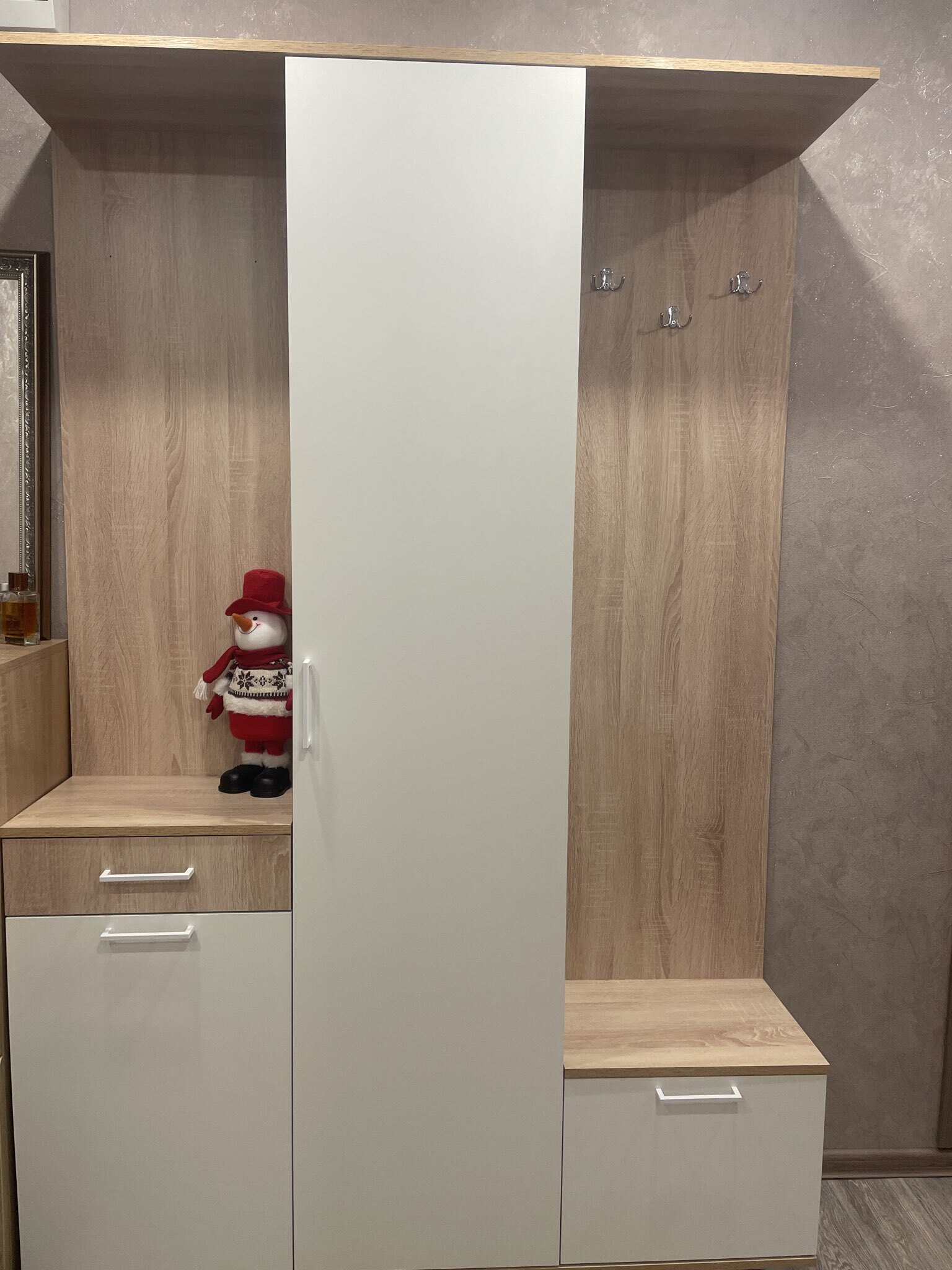 Фотография покупателя товара Прихожая «ПР1», 1350×330×1990 мм, цвет дуб сонома/белый - Фото 1