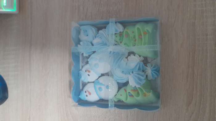 Фотография покупателя товара Коробка для печенья «Время чудес», 12×12×3 см, Новый год - Фото 4