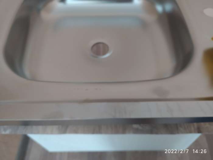 Фотография покупателя товара Мойка кухонная "Владикс", накладная, без сифона, 50х60 см, нержавеющая сталь 0.4 мм - Фото 2