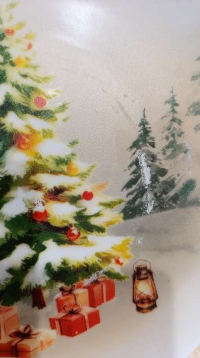 Фотография покупателя товара Посуда новогодняя «Новый Год», набор 4 предмета: тарелка - Фото 1