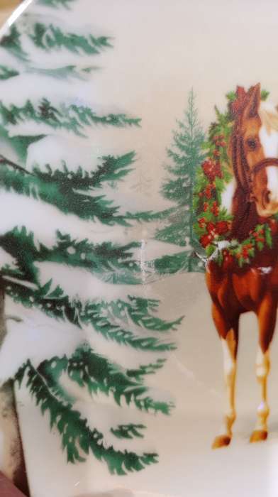 Фотография покупателя товара Посуда новогодняя «Новый Год», набор 4 предмета: тарелка - Фото 3