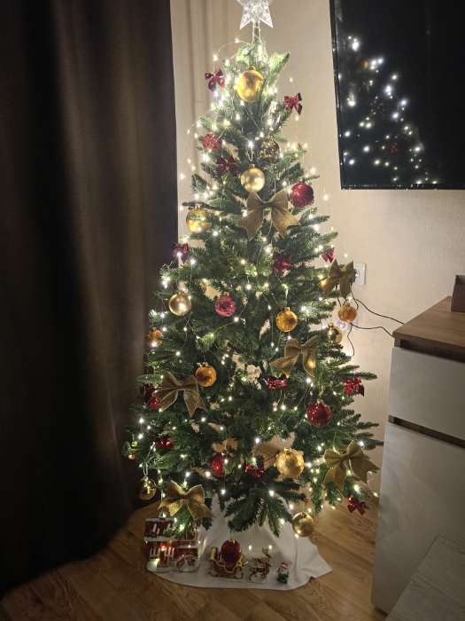 Фотография покупателя товара Гирлянда «Конский хвост» 10 нитей по 1.5 м, IP20, серебристая нить, 150 LED, свечение белое, 12 В - Фото 1