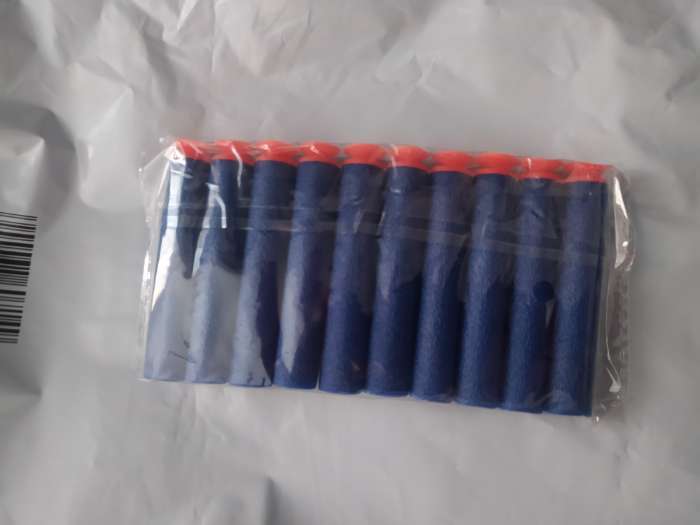 Фотография покупателя товара Набор мягких пуль с присосками, 10 шт., цвета МИКС - Фото 8