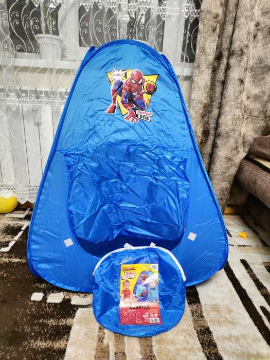 Фотография покупателя товара Палатка детская игровая "Секретный штаб" Человек-Паук - Фото 2